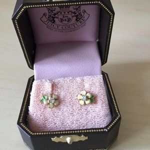 Juicy Couture Cream Coloured Flower Earrings